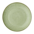 DX008 Churchill Stonecast Sage Green Coupe Plates (Pack of 12) JD Catering Equipment Solutions Ltd