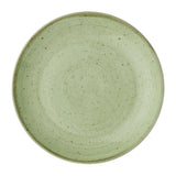 DX008 Churchill Stonecast Sage Green Coupe Plates (Pack of 12) - JD Catering Equipment Solutions Ltd