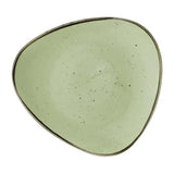 DX011 Churchill Stonecast Sage Green Triangle Plates (Pack of 12) - JD Catering Equipment Solutions Ltd