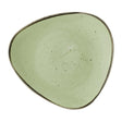 DX012 Churchill Stonecast Sage Green Triangle Plates (Pack of 12) JD Catering Equipment Solutions Ltd