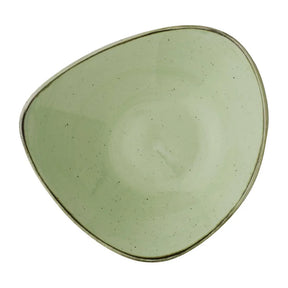 DX013 Churchill Stonecast Sage Green Triangle Bowls (Pack of 12) - JD Catering Equipment Solutions Ltd