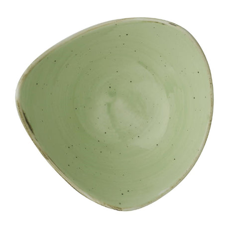 DX014 Churchill Stonecast Sage Green Triangle Bowls (Pack of 12) JD Catering Equipment Solutions Ltd