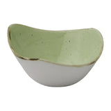 DX015 Churchill Stonecast Sage Green Triangle Bowls (Pack of 12) - JD Catering Equipment Solutions Ltd