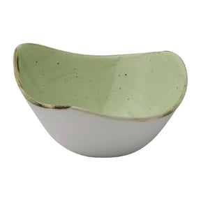DX015 Churchill Stonecast Sage Green Triangle Bowls (Pack of 12) - JD Catering Equipment Solutions Ltd
