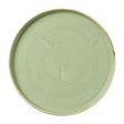 DX016 Churchill Stonecast Sage Green Walled Plates (Pack of 6) JD Catering Equipment Solutions Ltd