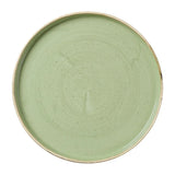 DX016 Churchill Stonecast Sage Green Walled Plates (Pack of 6) - JD Catering Equipment Solutions Ltd