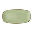 DX018 Churchill Stonecast Sage Green Chefs Oblong Plates No.3 (Pack of 12) JD Catering Equipment Solutions Ltd