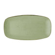 DX019 Churchill Stonecast Sage Green Chefs Oblong Plates No.4 (Pack of 6) JD Catering Equipment Solutions Ltd