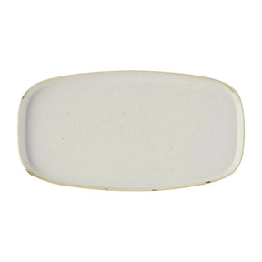 DX021 Churchill Stonecast Barley White Chefs Walled Oblong Plates (Pack of 6) - JD Catering Equipment Solutions Ltd