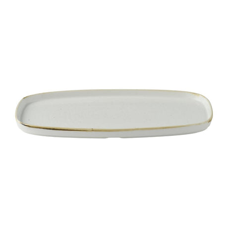 DX021 Churchill Stonecast Barley White Chefs Walled Oblong Plates (Pack of 6) JD Catering Equipment Solutions Ltd