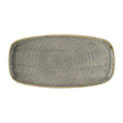 DX022 Churchill Stonecast Peppercorn Grey Chefs Walled Oblong Plates (Pack of 12) JD Catering Equipment Solutions Ltd