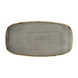 DX023 Churchill Stonecast Peppercorn Grey Chefs Walled Oblong Plates (Pack of 6) JD Catering Equipment Solutions Ltd