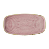 DX025 Churchill Stonecast Petal Pink Chefs Walled Oblong Plates (Pack of 6) JD Catering Equipment Solutions Ltd