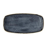 DX026 Churchill Stonecast Blueberry Chefs Walled Oblong Plates (Pack of 12) JD Catering Equipment Solutions Ltd