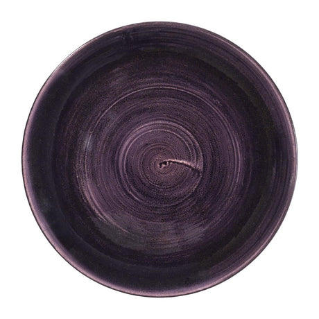 DX058 Churchill Stonecast Patina Deep Purple Coupe Plates (Pack of 12) JD Catering Equipment Solutions Ltd