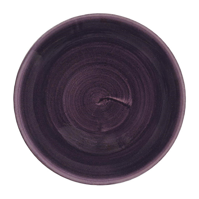 DX060 Churchill Stonecast Patina Deep Purple Coupe Plates (Pack of 12) JD Catering Equipment Solutions Ltd