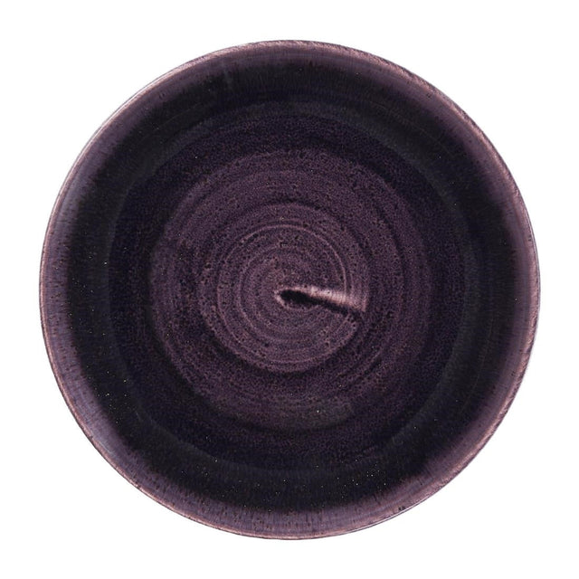 DX061 Churchill Stonecast Patina Deep Purple Coupe Plates (Pack of 12) JD Catering Equipment Solutions Ltd
