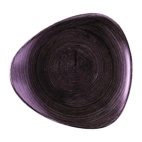 DX065 Churchill Stonecast Patina Deep Purple Triangle Plates (Pack of 12) - JD Catering Equipment Solutions Ltd