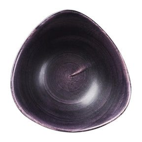 DX067 Churchill Stonecast Patina Deep Purple Triangle Bowls (Pack of 12) - JD Catering Equipment Solutions Ltd