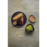 DX068 Churchill Stonecast Patina Deep Purple Triangle Bowls (Pack of 12) JD Catering Equipment Solutions Ltd