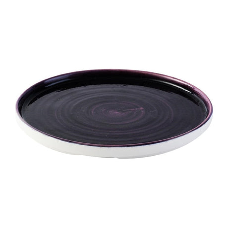 DX069 Churchill Stonecast Patina Deep Purple Walled Plates (Pack of 6) JD Catering Equipment Solutions Ltd