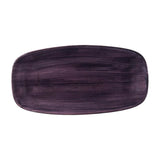 DX071 Churchill Stonecast Patina Deep Purple Chefs Oblong Plates No.3 (Pack of 12) - JD Catering Equipment Solutions Ltd