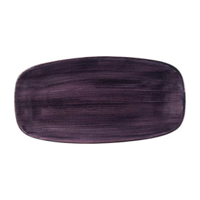 DX071 Churchill Stonecast Patina Deep Purple Chefs Oblong Plates No.3 (Pack of 12) - JD Catering Equipment Solutions Ltd