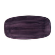 DX072 Churchill Stonecast Patina Deep Purple Chefs Oblong Plates No.4 (Pack of 6) JD Catering Equipment Solutions Ltd
