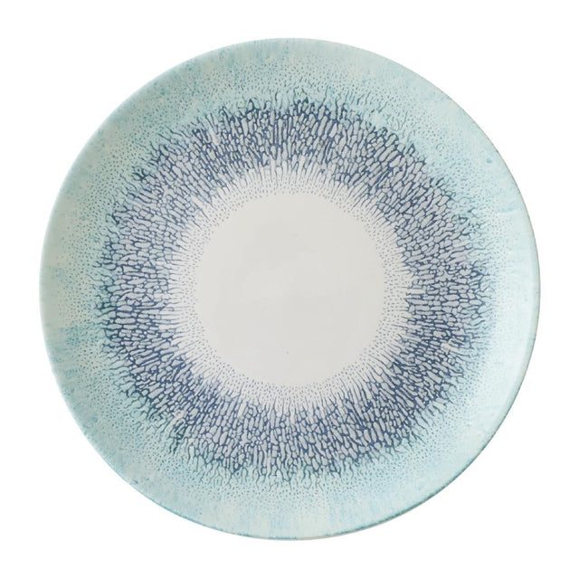 DX075 Churchill Studio Prints Fusion Blue Coupe Plates (Pack of 12) JD Catering Equipment Solutions Ltd