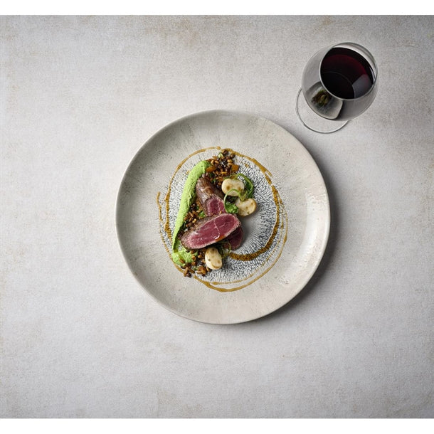 DX081 Churchill Studio Prints Fusion Grey Coupe Plates (Pack of 12) JD Catering Equipment Solutions Ltd