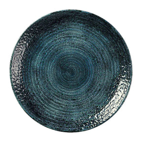 DX084 Churchill Homespun Chroma Blue Coupe Plates 275mm (Pack of 12) - JD Catering Equipment Solutions Ltd