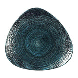 DX089 Churchill Homespun Chroma Blue Triangle Plates 265mm (Pack of 12) - JD Catering Equipment Solutions Ltd