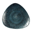 DX090 Churchill Homespun Chroma Blue Triangle Plates 229mm (Pack of 12) JD Catering Equipment Solutions Ltd