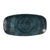 DX096 Churchill Homespun Chroma Blue Chefs Oblong Plates 200mm (Pack of 12) - JD Catering Equipment Solutions Ltd