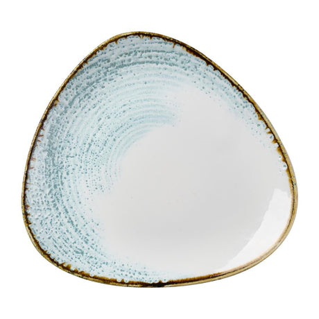 DX097 Churchill Homespun Accents Aquamarine Triangle Plates (Pack of 12) JD Catering Equipment Solutions Ltd