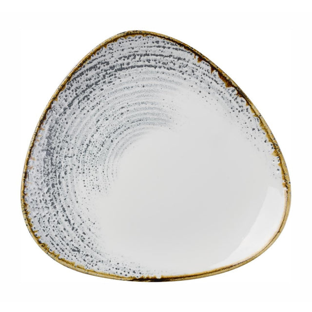 DX102 Churchill Homespun Accents Grey Triangle Plates (Pack of 12) JD Catering Equipment Solutions Ltd