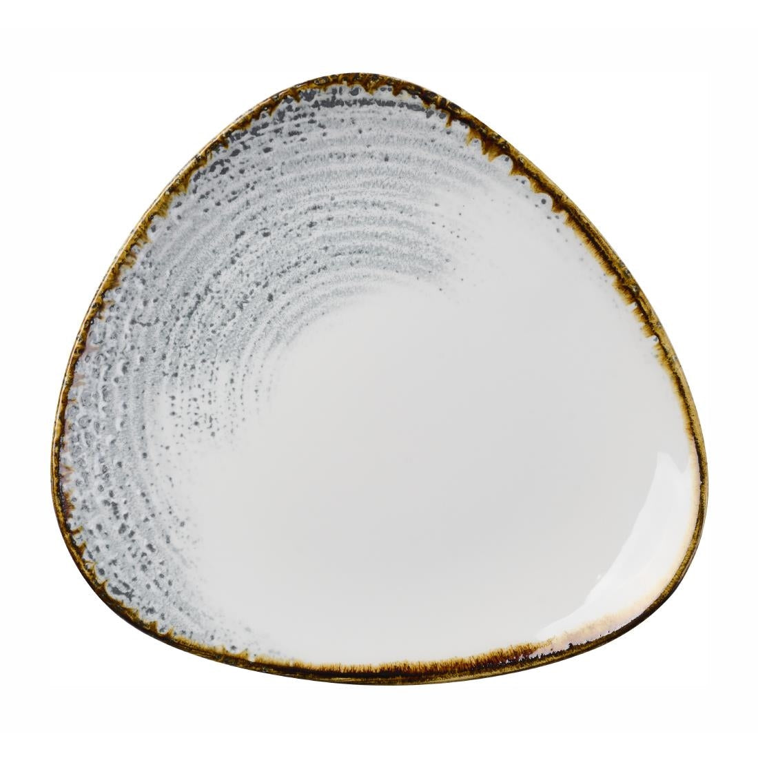 DX103 Churchill Homespun Accents Grey Triangle Plates (Pack of 12) JD Catering Equipment Solutions Ltd