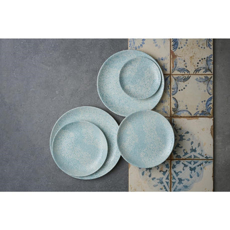 DX114 Churchill Vintage Prints Med Tiles Aquamarine Coupe Plates (Pack of 12) JD Catering Equipment Solutions Ltd