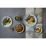 DX119 Churchill Vintage Prints Med Tiles Aquamarine Round Dishes (Pack of 12) - JD Catering Equipment Solutions Ltd