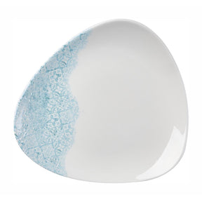 DX121 Churchill Vintage Prints Med Tiles Aquamarine Triangle Plates (Pack of 12) JD Catering Equipment Solutions Ltd