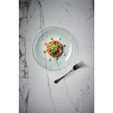 DX131 Churchill Isla Glass Clear Organic Glass Plates (Pack of 6) - JD Catering Equipment Solutions Ltd