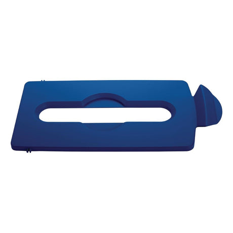 DY064 Rubbermaid SJRS Stream Topper Paper Slot Lid Blue JD Catering Equipment Solutions Ltd