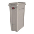 DY111 Rubbermaid Slim Jim Container With Venting Channels Beige 87Ltr JD Catering Equipment Solutions Ltd