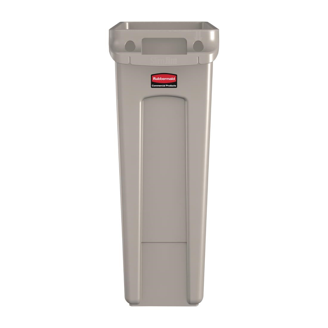 DY111 Rubbermaid Slim Jim Container With Venting Channels Beige 87Ltr JD Catering Equipment Solutions Ltd