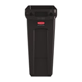 DY113 Rubbermaid Slim Jim Container With Venting Channels Brown 60Ltr JD Catering Equipment Solutions Ltd