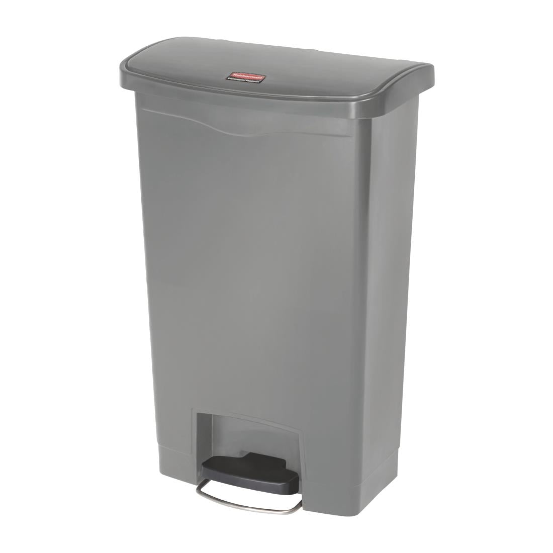 DY115 Rubbermaid Slim Jim Step On Front Step Pedal Bin Grey 50Ltr JD Catering Equipment Solutions Ltd