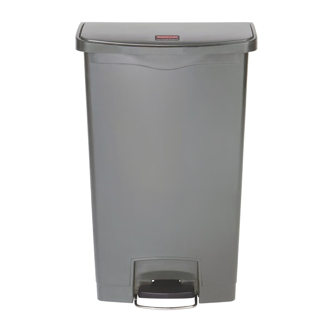 DY116 Rubbermaid Slim Jim Step On Front Step Pedal Bin Grey 68Ltr JD Catering Equipment Solutions Ltd