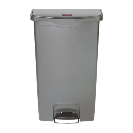 DY116 Rubbermaid Slim Jim Step On Front Step Pedal Bin Grey 68Ltr - JD Catering Equipment Solutions Ltd
