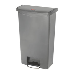 DY116 Rubbermaid Slim Jim Step On Front Step Pedal Bin Grey 68Ltr JD Catering Equipment Solutions Ltd