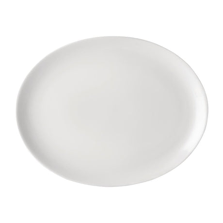 DY321 Utopia Pure White Oval Plates 300mm (Pack of 18) JD Catering Equipment Solutions Ltd